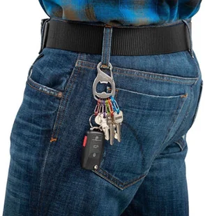 Nite Ize Karabinek na klucze z otwieraczem KeyRack+ S-Biner Nite Ize - stainless steel KRB2-11-R6 - Breloki - miniaturka - grafika 4