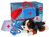 Maskotki i pluszaki - Gipsy TOYS - Yago mój pluszowy szczeniak do opieki z 4 akcesoriami, zabawka weterynaryjna od 18 miesięcy 056074 - miniaturka - grafika 1