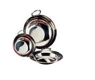 Miski i półmiski - Olympia Płaskie spód małe do serwowania misa, 154 MM ze stali nierdzewnej F469 - miniaturka - grafika 1