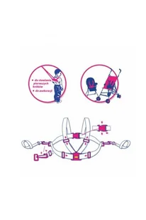 TopGal Szelki Zabezpieczające do Wózka/do Krzesełka - Krzesełka do karmienia - miniaturka - grafika 3