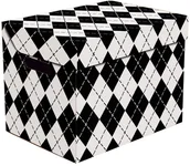 Pudła i kartony archiwizacyjne - Pudło dekoracyjne One geometria czarna 8235628 - miniaturka - grafika 1