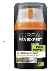 Loreal MEN EXPERT PURE POWER 15+ krem nawilżający PRZECIW NIEDOSKONAŁO - Kosmetyki do pielęgnacji twarzy męskie - miniaturka - grafika 3
