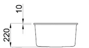 Elleci Quadra 100 (nakładany) 40 Full black - Zlewozmywaki - miniaturka - grafika 4