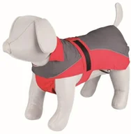 Ubranka dla psów - Trixie płaszcz przeciwdeszczowy lorient II, czerwony/szary, xl - miniaturka - grafika 1