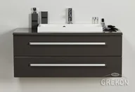 Szafki łazienkowe - Szafka wisząca z umywalką 100/39/2/LIZ seria Fokus Sz FKS-S-U100/39/2 + LIZ600C - miniaturka - grafika 1