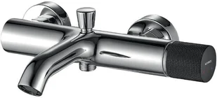 Kuchinox Bateria wannowa chrom/czarna PEROS BQP 010D - Baterie wannowe i prysznicowe - miniaturka - grafika 2