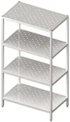 Meble gastronomiczne - Stalgast Regał magazynowy,półki perforowane 700x600x1800 skręcany 981866070 - miniaturka - grafika 1