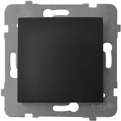 Gniazdka elektryczne - Ospel Łącznik pojedynczy schodowy As czarny LP-1G/M/33 - miniaturka - grafika 1