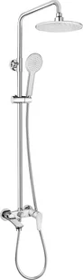 Deante Jaskier Zestaw prysznicowy natynkowy z baterią wannową chrom NAC01JM - Zestawy prysznicowe - miniaturka - grafika 2
