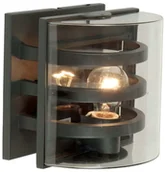 Lampy ogrodowe - Elstead Lighting Ogrodowa LAMPA ścienna FRIDA/M elewacyjna OPRAWA półokrągły KINKIET zewnętrzny IP54 przezroczysty grafitowy FRIDA/M - miniaturka - grafika 1