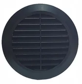 Kratki wentylacyjne - Parkanex Wentylacyjna Okrągła Tworzywo Fi 125 Czarna - miniaturka - grafika 1