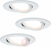 Oprawy, klosze i abażury - 3 oprawy wpuszczane LED Coin Slim, biała, IP2 - miniaturka - grafika 1