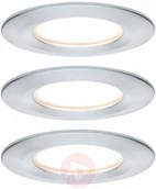 Oprawy, klosze i abażury - Paulmann 3 szt.spot Nova Coin okrągły, alu - miniaturka - grafika 1