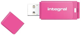 Integral Memory Integral Neon USB Stick, różowy 64 GB INFD64GBNEONPK - Huby USB - miniaturka - grafika 2