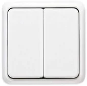 Wyłączniki światła i elektryczne - Jung cd595ww przełącznik kołyskowy zapewnia przełącznik dwugrupowy CD595WW - miniaturka - grafika 1