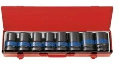 KING TONY Zestaw nasadek udarowych 8408MP, 1'', 4/6-kątne 17-41 mm - Zestawy narzędziowe - miniaturka - grafika 2