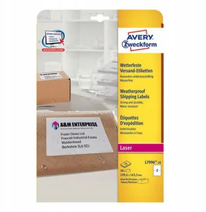 Avery Zweckform Etykiety wysyłkowe Zweckform 199,6 x 143,5mm 25 ark./op. L7996-25 - Etykiety samoprzylepne i bloki etykiet - miniaturka - grafika 4