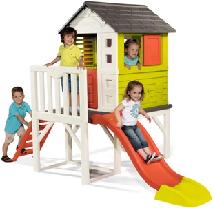 Smoby Smoby Domek na Palach plac zabaw Zjeżdżalnia 150 cm 810800 - Place zabaw - miniaturka - grafika 21