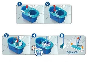 Spontex Mop płaski rotacyjny Express System - Miotły, szufle, mopy - miniaturka - grafika 7