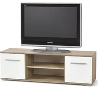 Szafki RTV - Halmar Szafka RTV LIMA RTV-1 Dąb sonoma + biały V-PL-LIMA-RTV1-BIAŁY/SONOMA - miniaturka - grafika 1