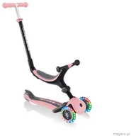 Hulajnogi - Globber Hulajnoga jeździk rowerek GO-UP Foldable Plus Lights 643-210 Pastel Pink 643-210 - miniaturka - grafika 1