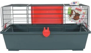 Zolux Klatka Classic 58cm kol szary/czerwony 205430RGE - Klatki dla gryzoni - miniaturka - grafika 2