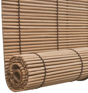 vidaXL Bambusowe rolety, 2 szt., 100 x 160 cm, brązowe - Rolety - miniaturka - grafika 5