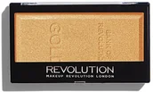 Rozświetlacze do twarzy i ciała - Revolution Makeup Makeup Revolution, Ingot Highlighter, rozświetlacz do twarzy Gold, 12 g - miniaturka - grafika 1