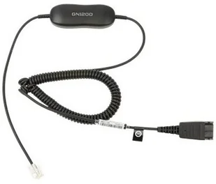 Jabra Smart Cord, QD to RJ10, coiled, 0,7 - 2 meters, with 8-position switch 880 (88011-99) - Kable komputerowe i do monitorów - miniaturka - grafika 2