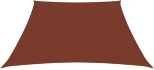vidaXL Trapezowy żagiel ogrodowy, tkanina Oxford, 3/4x2 m, terakota 135406 - Parasole ogrodowe - miniaturka - grafika 3