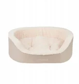Legowiska dla psów - Ami Play Legowisko dla Psa Elipsa Aspen M Beżowy - miniaturka - grafika 1