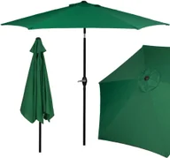 Parasole ogrodowe - Springos Parasol ogrodowy 260 cm składany na balkon duży zielony GU0014 - miniaturka - grafika 1