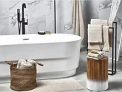 Ręczniki - Beliani Komplet 11 ręczników bawełniany beżowy AREORA - miniaturka - grafika 1