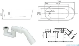 ScandiBath Baldur 170x78 Q163-1701 - Wanny - miniaturka - grafika 2