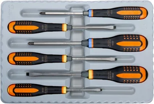 BAHCO komplet 6 szt. wkrętaków do pobijania, do śrub płaskich i PZ, ERGO [BE-9882TB] BE-9882TB - Śrubokręty - miniaturka - grafika 2