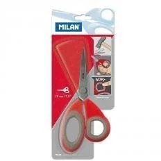 MILAN Nożyczki biurowe 19cm czerwone - Artykuły biurowe - miniaturka - grafika 2