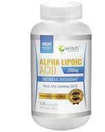 Witaminy i minerały dla sportowców - Wish Kwas Alfa Liponowy ALA 200 mg, 120 kapsułek - miniaturka - grafika 1