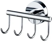 Wieszaki łazienkowe - Bisk Wieszak łazienkowy poczwórny FOR YOU znal połysk - miniaturka - grafika 1