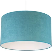 Lampy sufitowe - Euluna Lampa wisząca Bristol, tkany wzór, turkusowa - miniaturka - grafika 1