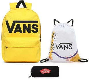 Vans Plecak szkolny Old Skool III Lemon Chrome - VN0A3I6R85W + piórnik - Plecaki - miniaturka - grafika 7
