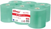 Ręczniki papierowe - Lamix Ręcznik papierowy w roli Cliver 6 szt 1 warstwa 130 m zielony makulatura - miniaturka - grafika 1