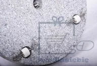 Parasole ogrodowe - Garthen Podstawa z granitu i stali nierdzewnej okrągła z kółeczkami pod parasol 40 kg - miniaturka - grafika 1