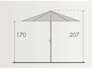 Doppler Parasol plażowy Windprofi, biały, 200x170 cm - Parasole ogrodowe - miniaturka - grafika 6