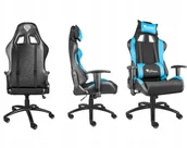 Krzesła obrotowe dla dzieci - Fotel gamingowy obrotowy biurowy kubełkowy gracza - miniaturka - grafika 1