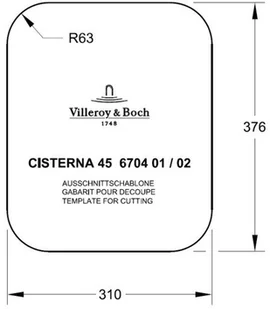 Villeroy & Boch Cisterna 45 Classicline 6704 01 i4 - Zlewozmywaki - miniaturka - grafika 5