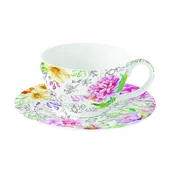 Filiżanki - Nuova R2S Filiżanka espresso z talerzykiem Queen's Garden 1394 QUEE - miniaturka - grafika 1