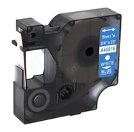 Etykiety do drukarek - Dymo strefadrukarek.pl Taśma D1 45816 19mm x 7m niebieska biały nadruk - zamiennik | OSZCZĘDZAJ DO 80% - ZADZWOŃ! 730811399 PROMOCJA! D1-45816 - miniaturka - grafika 1