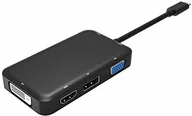 Adaptery i przejściówki - PremiumCord adapter USB 3.1 typu C na HDMI + DVI + VGA + DisplayPort ku31dock10 - miniaturka - grafika 1