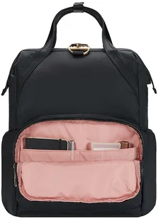 Pacsafe Citysafe CX, plecak dzienny, torba z uchwytami, plecak z zabezpieczeniem przed kradzieżą, czarny/czarny - Plecaki - miniaturka - grafika 5