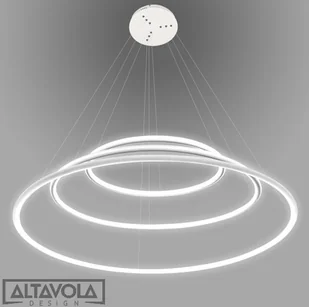 Altavola Design Lampa wisząca LAMPA LEDOWE OKRĘGI NO 3 biała LC-011-AC14-R01-A-110W-WH - Lampy sufitowe - miniaturka - grafika 2